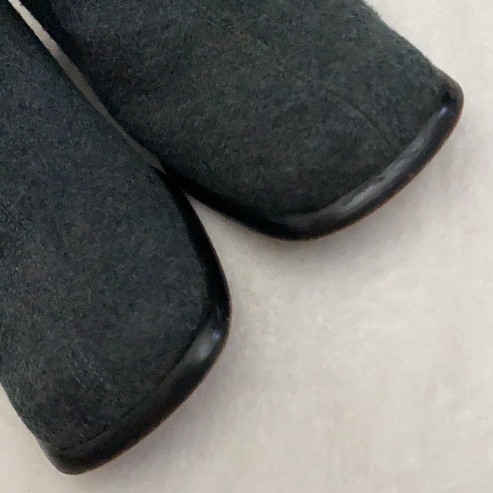 {VTG} Sesto Meucci | Pull On Chunky Heel Square Toe Stretch Sock Boots Gray (8) - Picture 8 of 15